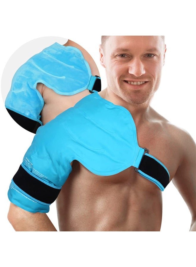Nariele Nylon Flannelette Shoulder Protector Reusable Gel Cold and Hot Pack Ice Bag for Shoulder Injury