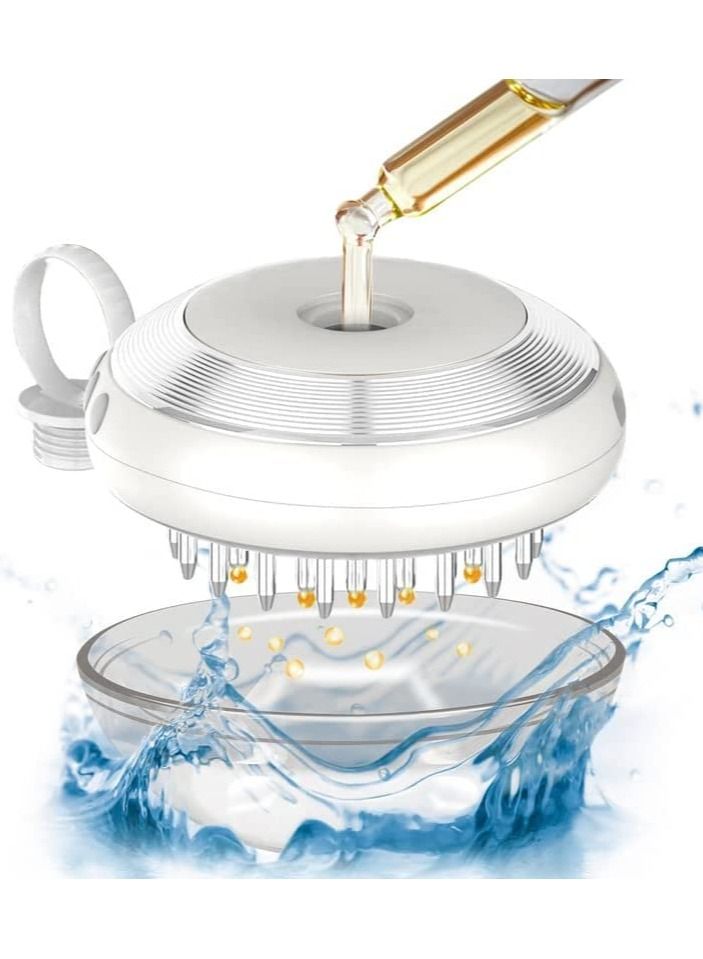 SYOSI Scalp Oil Applicator，Electric Scalp Applicator Comb Scalp Massage Hair Growth Portable and Waterproof Handheld Vibrating Massager Comb，for Head Stress Relax Daily Hair Care - Image 1