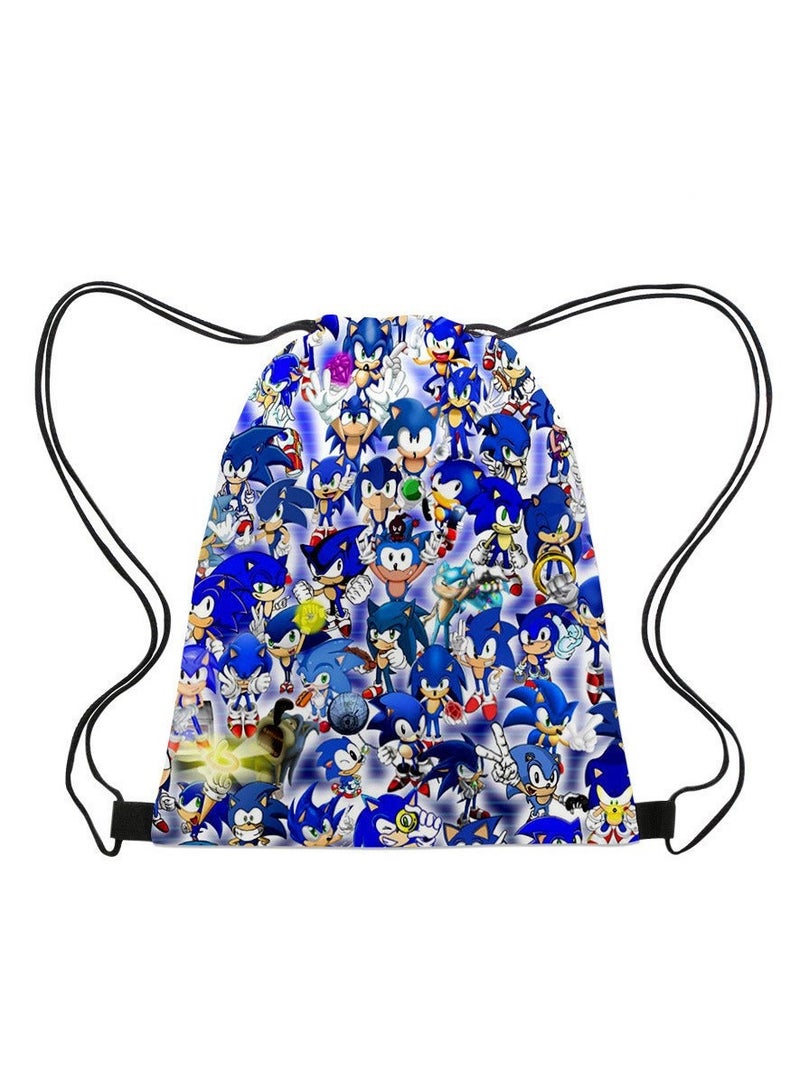 Sonic Portable Drawstring Bag Backpack 35*45cm