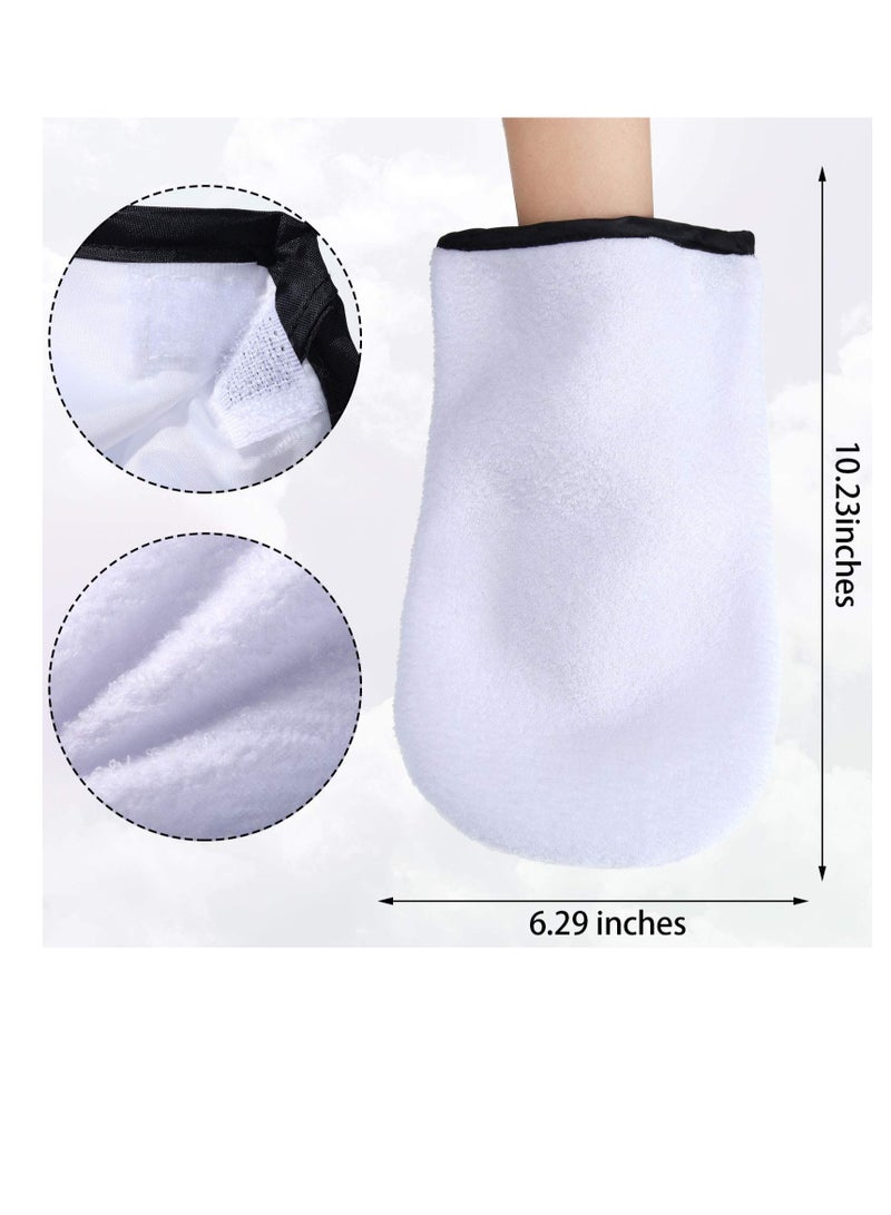 Excefore Nail Wax Care Gloves, Paraffin Wax Mitts, Paraffin Wax Foot Care, Paraffin Wax Gloves and Booties (White)  - Image 2