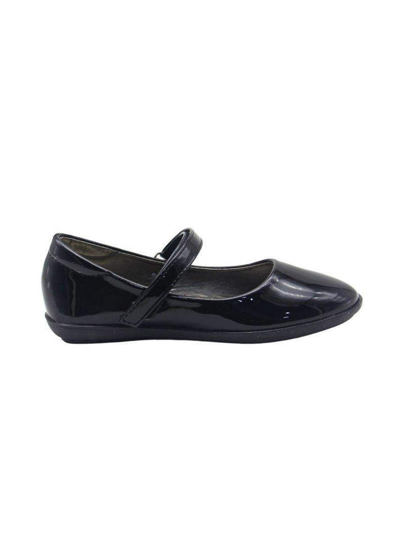Mon Ami - Girls and Kids School Shoes | Soft Bottom, Hook and Loop, Flats and Lightweight for Little Kid | Casual Baby Girl Shoes for Party, School Uniform, Black Dress and Wedding Dress. - Image 1