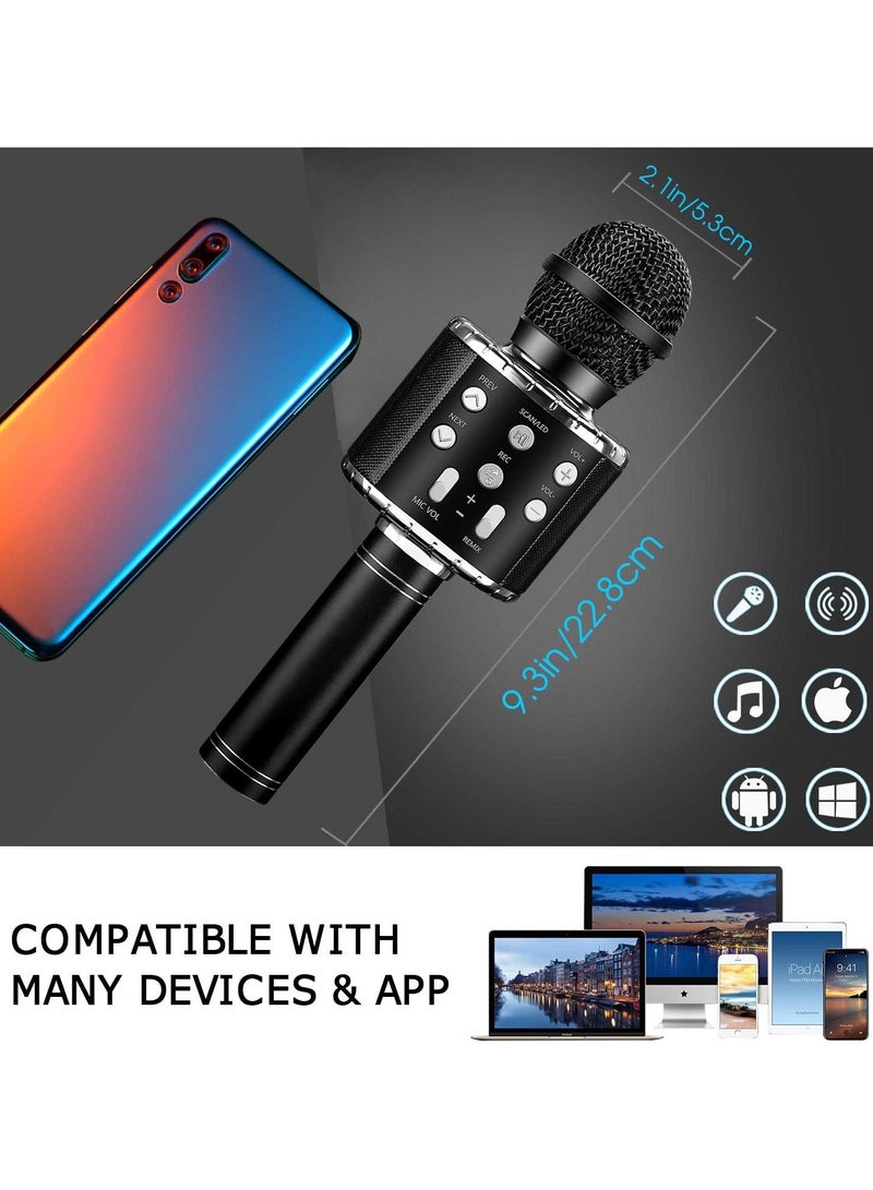 Kids Microphone for Singing, Wireless Bluetooth Karaoke Microphone for Adults, Portable Handheld Karaoke Machine, Toys for Boys and Girls Gift for Birthday Party - Image 5
