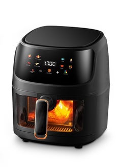 HEROCKX Air Fryer Non-Fryer 8L Oil-Free Fryer Touch Smart Electric Fryer Large Capacity, No Oil, Overheat Protection, Fully Automatic Healthy Fryer, No Oil, LCD Display  (Black)  - Image 1