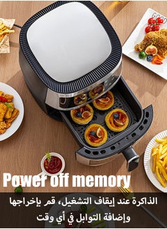 HEROCKX Air Fryer Non-Fryer 8L Oil-Free Fryer Touch Smart Electric Fryer Large Capacity, No Oil, Overheat Protection, Fully Automatic Healthy Fryer, No Oil, LCD Display  (Black)  - Image 5