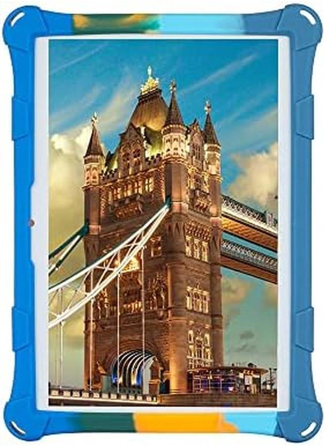 Tablet Case For 10 Inch 10.1 Inch Universal Tablet Protective Cover Compatible With Qunyico Meize Pritom Feonal Antemper Marvue Dragon Touch Winsing Fangor Zzb Tablet Dark Blue