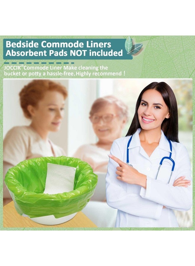 JOCCIK Commode Liners for Bedside Commode Vanilla Scented 100pcs Disposable Bags Universal Fit Most Standard Toilet Chair Bucket - Image 2