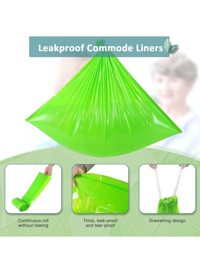 JOCCIK Commode Liners for Bedside Commode Vanilla Scented 100pcs Disposable Bags Universal Fit Most Standard Toilet Chair Bucket - Image 3