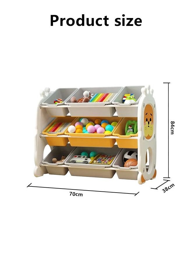 XIANGYU Kids Home Furniture Baby Toys Books And Goods Storage Combination Cabinet Set  - Image 2