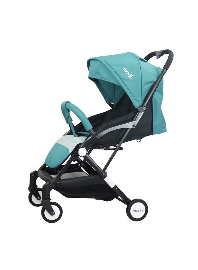 Moon Compact Stroller – Fold, Cabin-Approved, Air Travel Friendly, Lightweight, Easy Carry, for 0–3Y (0–18kg) – Sea Blue - Image 1