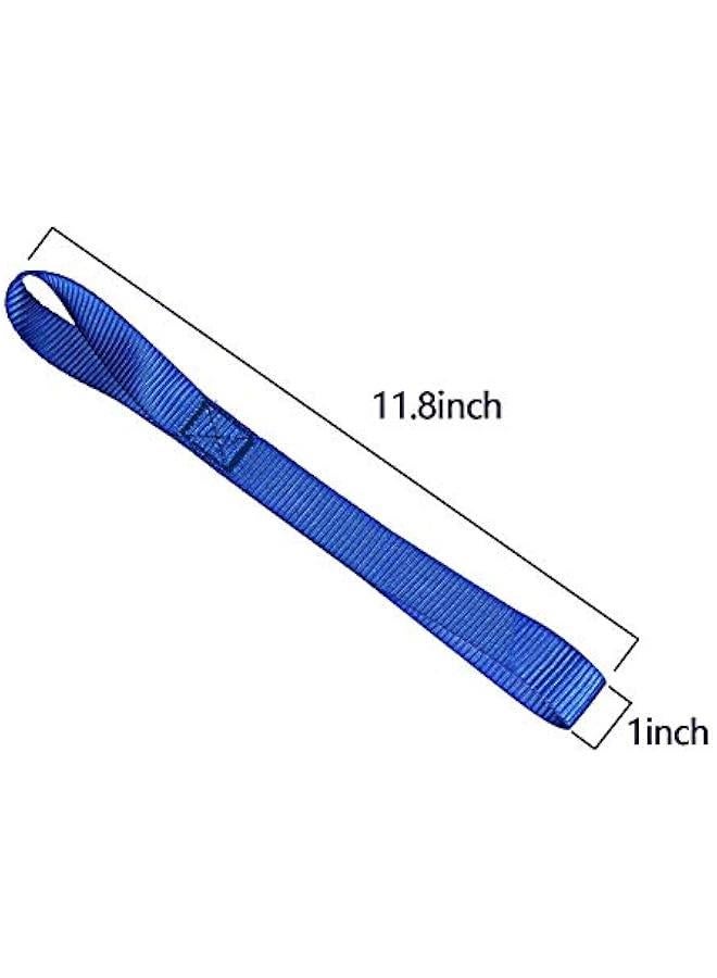 Loquat Soft Loop Tie Down Straps - Loops for Securing ATV, UTV, Motorcycles, Scooters, Dirt Bikes, Lawn  Garden Equipment (Blue Soft Loops 12 inch (6pcs) - Image 4