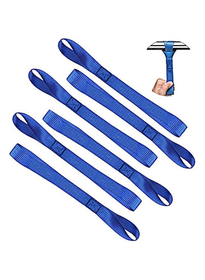 Loquat Soft Loop Tie Down Straps - Loops for Securing ATV, UTV, Motorcycles, Scooters, Dirt Bikes, Lawn  Garden Equipment (Blue Soft Loops 12 inch (6pcs) - Image 1