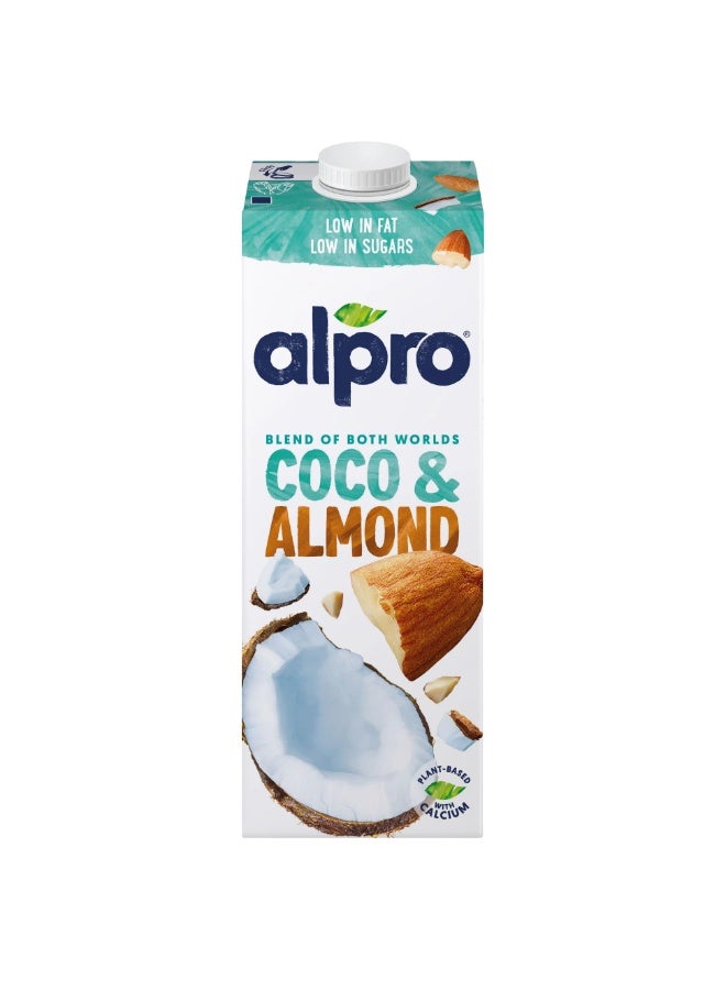 ألبرو مشروب جوز الهند واللوز من Alpro 1 لتر × 4 – حليب نباتي - Image 1