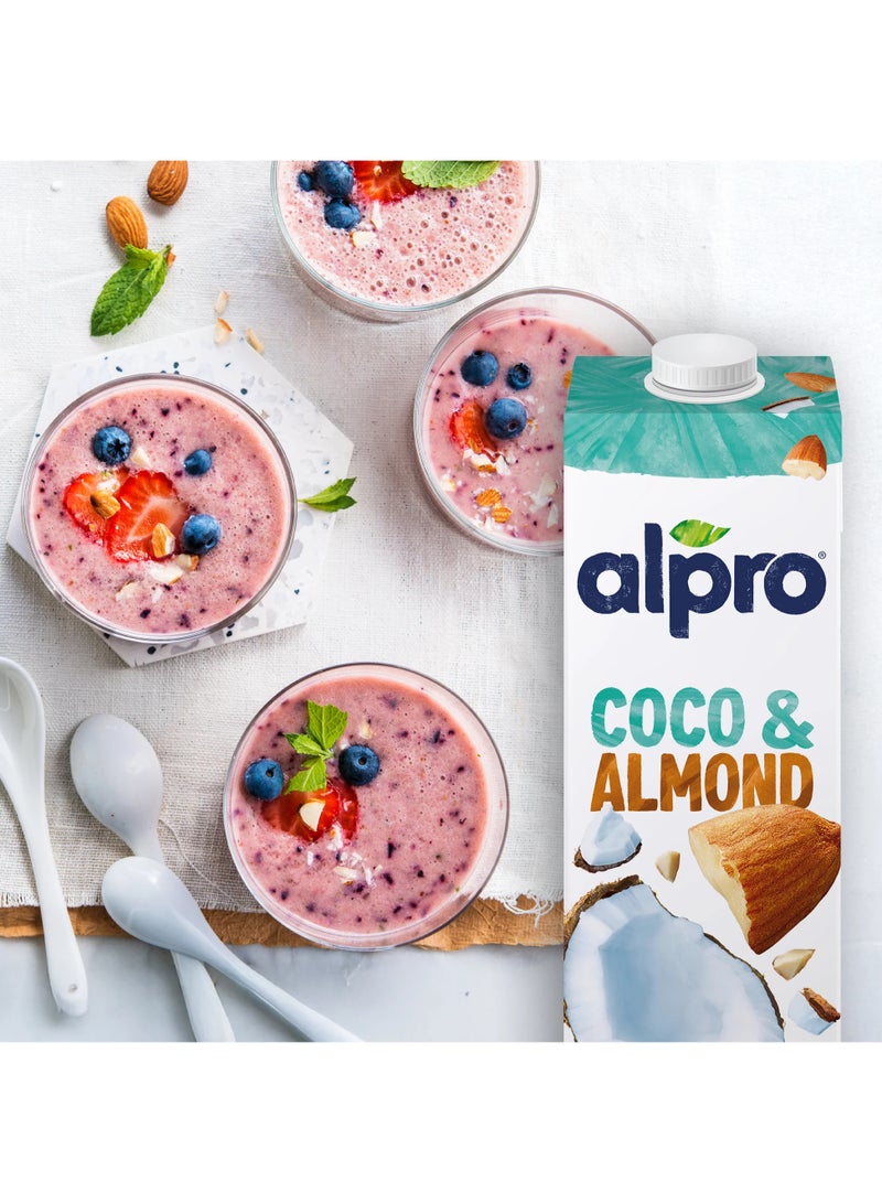 ألبرو مشروب جوز الهند واللوز من Alpro 1 لتر × 4 – حليب نباتي - Image 4