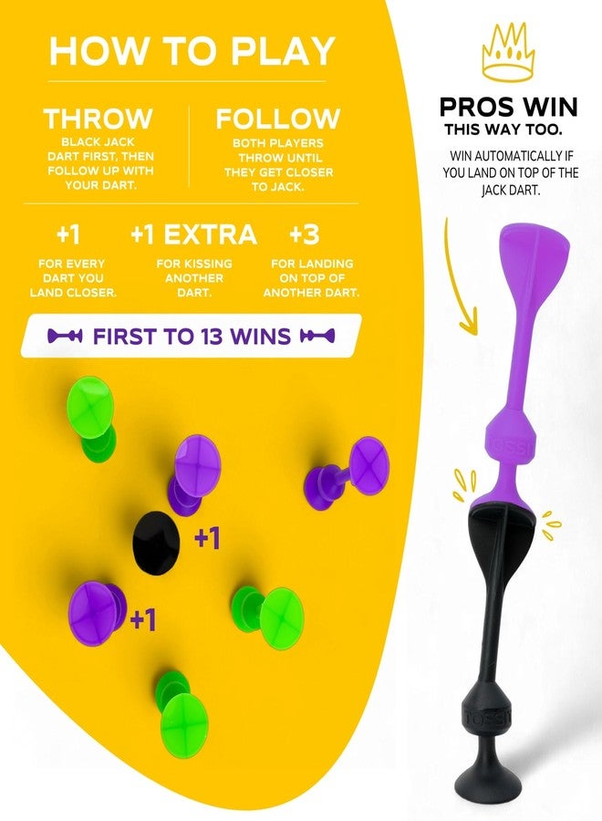 TOSSIT Suction Cup Darts, Toss Game Perfect Family and Party, Silicone Throwing Game for Backyard, Indoor and Outdoor Fun, Limited Expansion Pack, Milky - Image 2