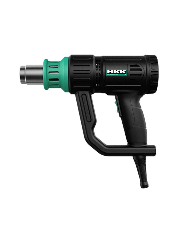 ح ك ك مسدس حراري كهربائي بقوة ٢٠٠٠ واط مع درجة حرارة قابلة للتعديل وتدفق هواء مزدوج - أداة نفخ الهواء الساخن - Image 1