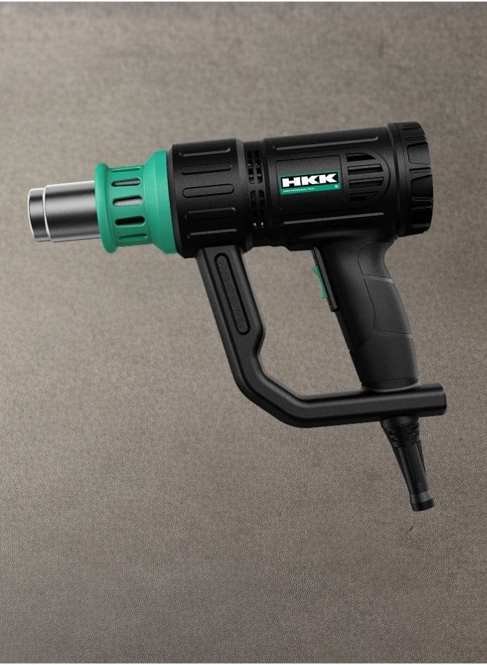 ح ك ك مسدس حراري كهربائي بقوة ٢٠٠٠ واط مع درجة حرارة قابلة للتعديل وتدفق هواء مزدوج - أداة نفخ الهواء الساخن - Image 3