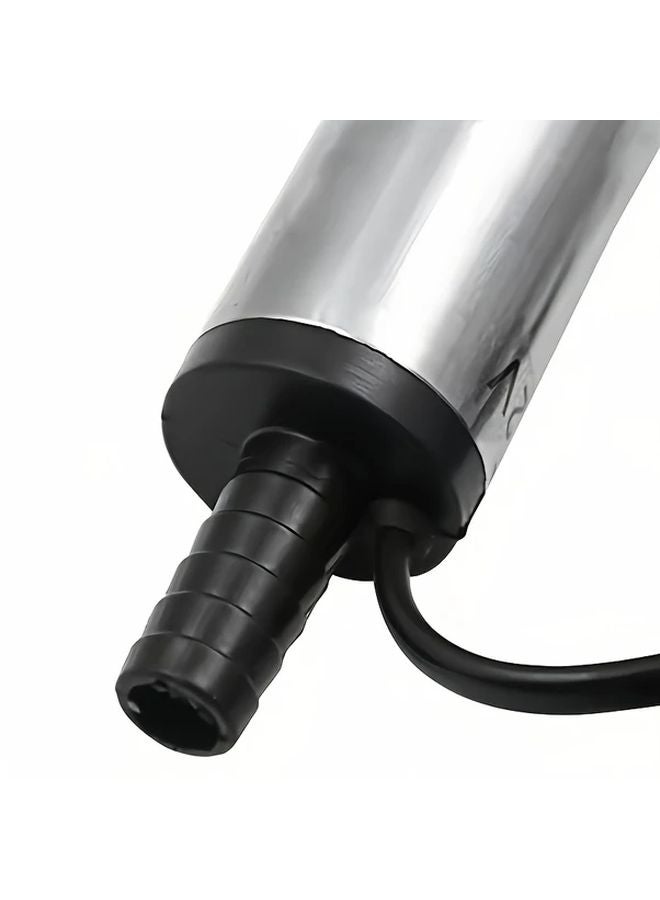 Silvery Electric Fuel Transfer Pump 12V Submersible For Diesel Oil Water Motorbike - Image 5