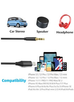 ProOne ProOne PCA48 iphoneLightning to 3.5mm Audio Cable Compatible with iPhone 13/12/11/XR/XS/X/8/7/6 Plus/SE 2, iPad  - Image 5