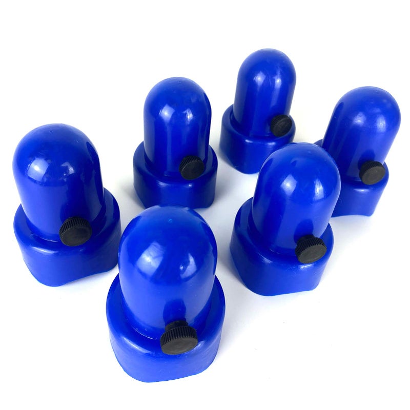 MSSVIGING Large Trampoline Enclosure Pole Caps with Screw-in Bolts, Only Fit for Pole 1.5 Inch Diameter, 6 Piece, Blue,Trampoline Pole Toppers - Image 5