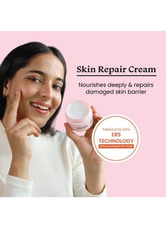 foxtale Skin Repair Cream With Olive Leaf Extract Provitamin B5 And Niacinamide For Dry And Sensitive Skin Types Men & Women 50G  - Image 5