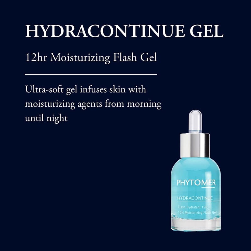 Phytomer HYDRACONTINUE Face Moisturizing Gel | 12 hour Skin Hydrating Gel | Immediate & Long Lasting Hydration | Refreshing, Restoring Face Moisturizer for Dry Skin | 30ml - Image 2