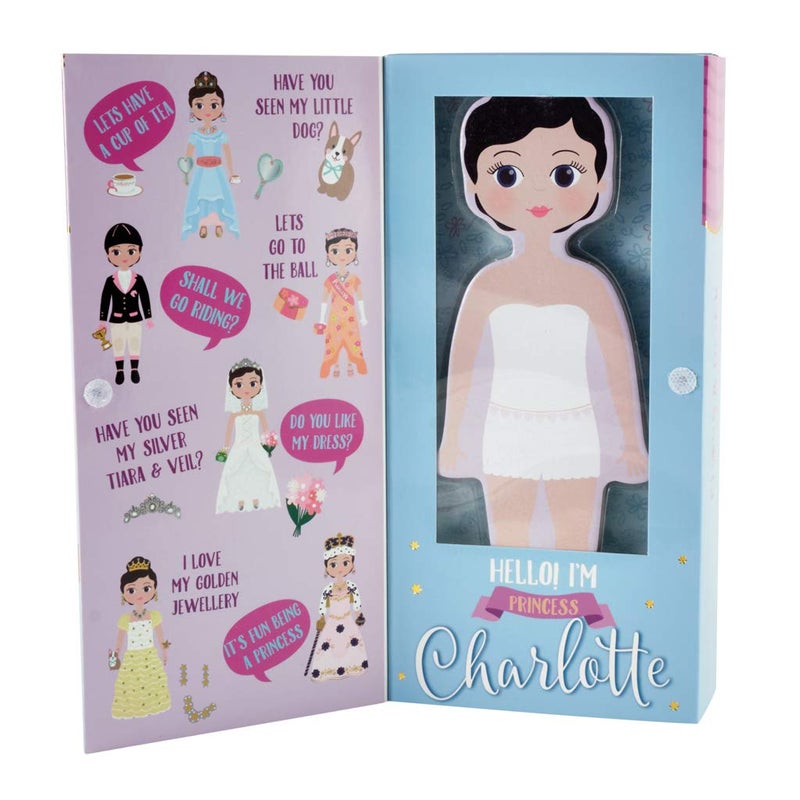 Floss Rock Magnetic Dress Up Wooden Doll Charlotte