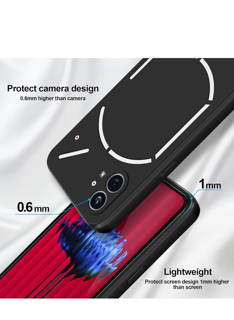 ELTRAZONE Case Compatible with Nothing Phone 1 (6.55 Inch) | Liquid Jelly Silicone Shockproof Cover | Anti-Scratch & Flexible Protective Case | Soft-Touch, Slim Fit, Wireless Charging Support | Scratch-Resistant & Durable Black - Image 4