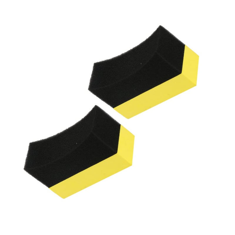 2Pcs Soft Compact Car Wash Sponge For Interior Exterior And Tire Shine - Image 2