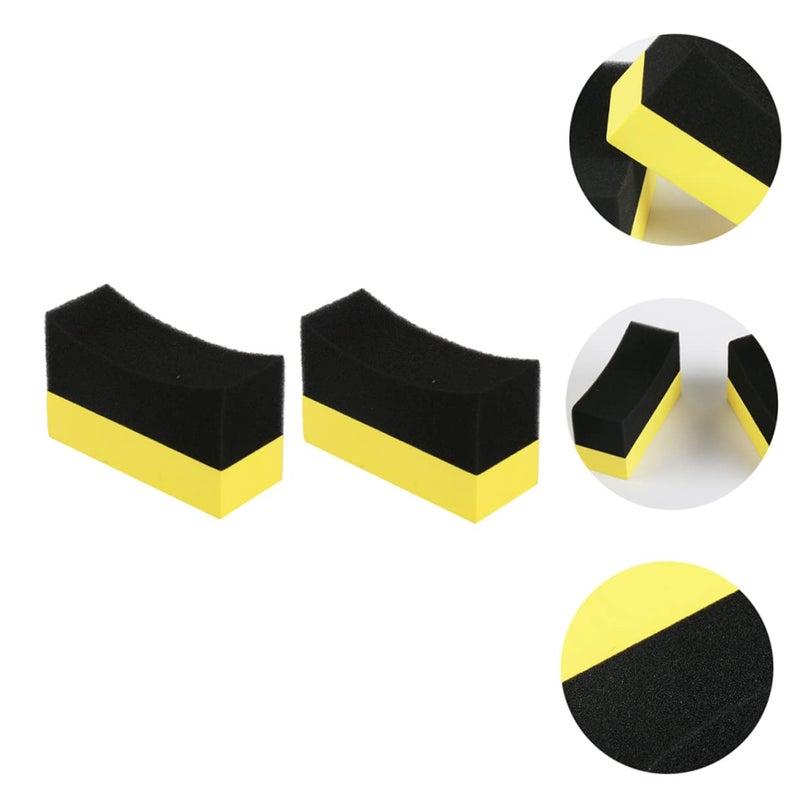 2Pcs Soft Compact Car Wash Sponge For Interior Exterior And Tire Shine - Image 5