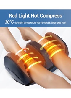 EzzySo Electric Foot Massager Shiatsu Heat Kneading Massage Hot Compress Deep Relaxation Relieve Fatigue Foot Spa Electric Calf Massager Machine For Pain Relief And Improving Blood Circulation  - Image 5