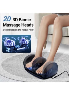 EzzySo Electric Foot Massager Shiatsu Heat Kneading Massage Hot Compress Deep Relaxation Relieve Fatigue Foot Spa Electric Calf Massager Machine For Pain Relief And Improving Blood Circulation  - Image 2