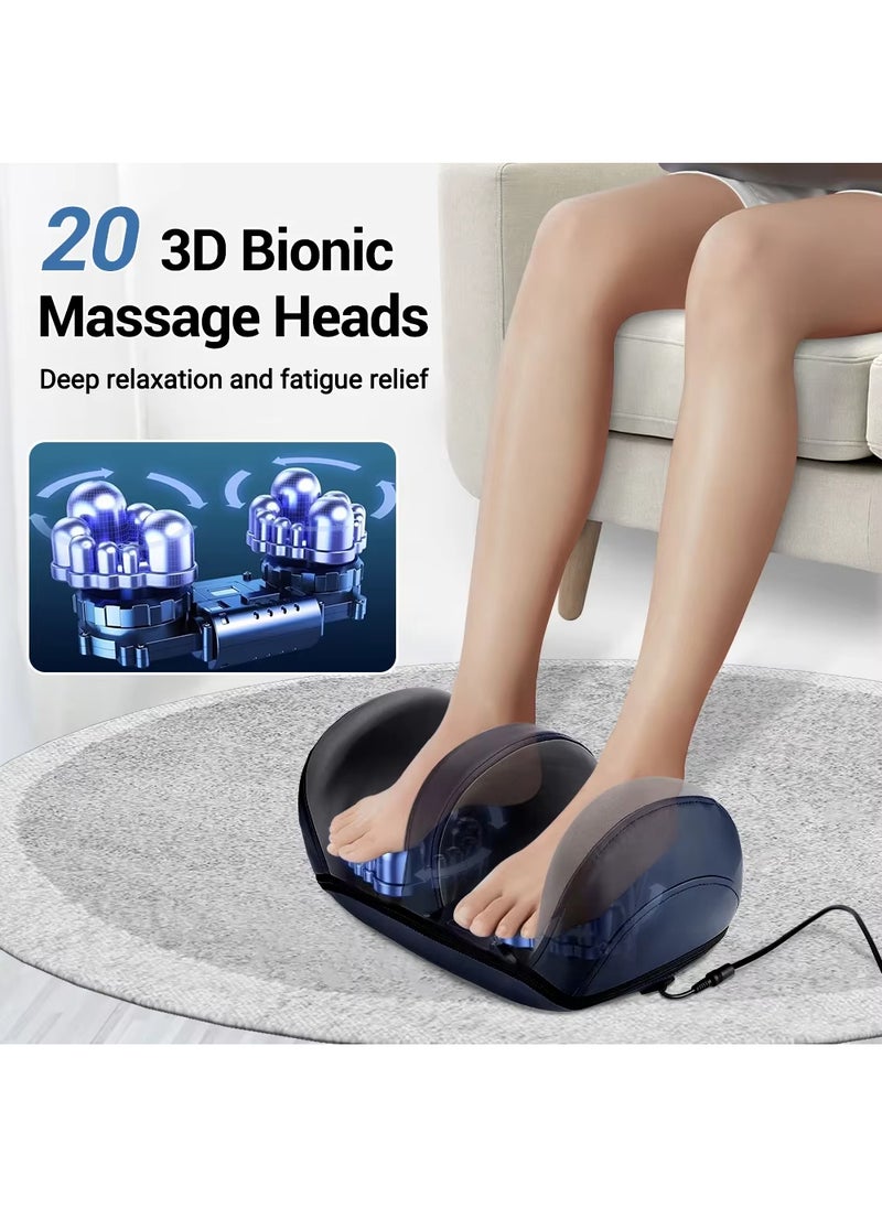 EzzySo - Electric Foot Massager Shiatsu Heat Kneading Massage Hot Compress Deep Relaxation Relieve Fatigue Foot Spa Electric Calf Massager Machine For Pain Relief And Improving Blood Circulation - Image 1