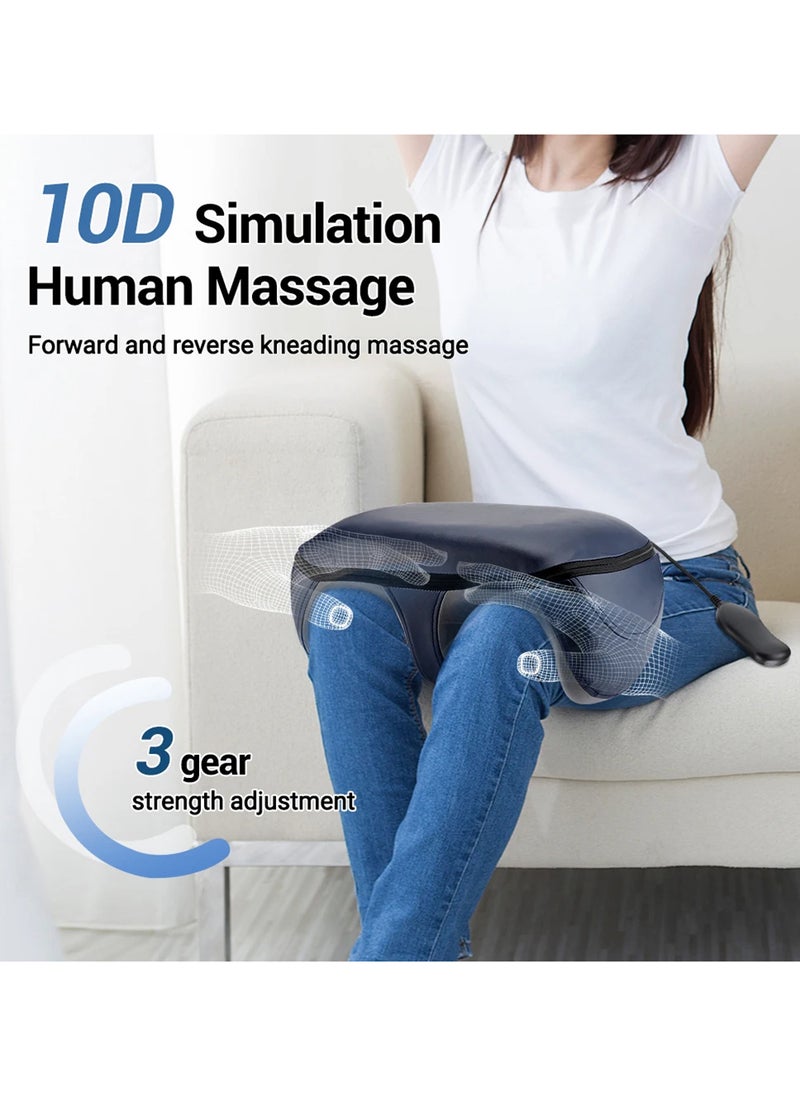 EzzySo - Electric Foot Massager Shiatsu Heat Kneading Massage Hot Compress Deep Relaxation Relieve Fatigue Foot Spa Electric Calf Massager Machine For Pain Relief And Improving Blood Circulation - Image 1