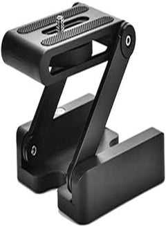 Bukela Z Flex Tilt Tripod Head, Aluminum Alloy Folding Z Shape Tilt Pan Head Quick Release Plate Bracket for Nikon for Canon DSLR Cameras, Tripod Quick Release Plate  - Image 1