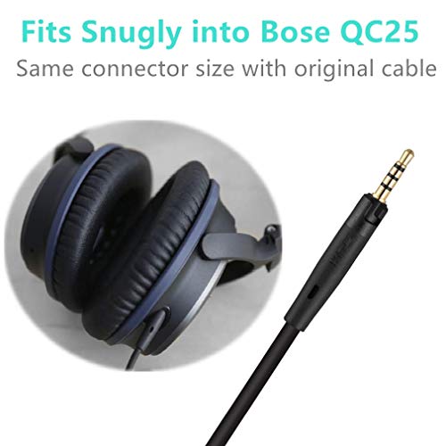 Mr Rex 5ft 3.5mm to 2.5mm Audio Aux Replacement Cable 90 Degree Right Cord for JBL/Bose 700 QC45 QC35ii QC35 QC25 QuietComfort Noise Cancelling Headphones/AKG - Image 2