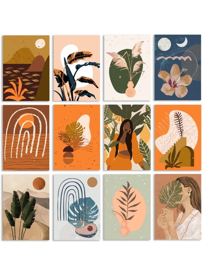 PAPER PLANE DESIGN Aesthetic Boho Posters For Room Decoration Set Of 12, A4 size (29 x 21 cm) - Image 1