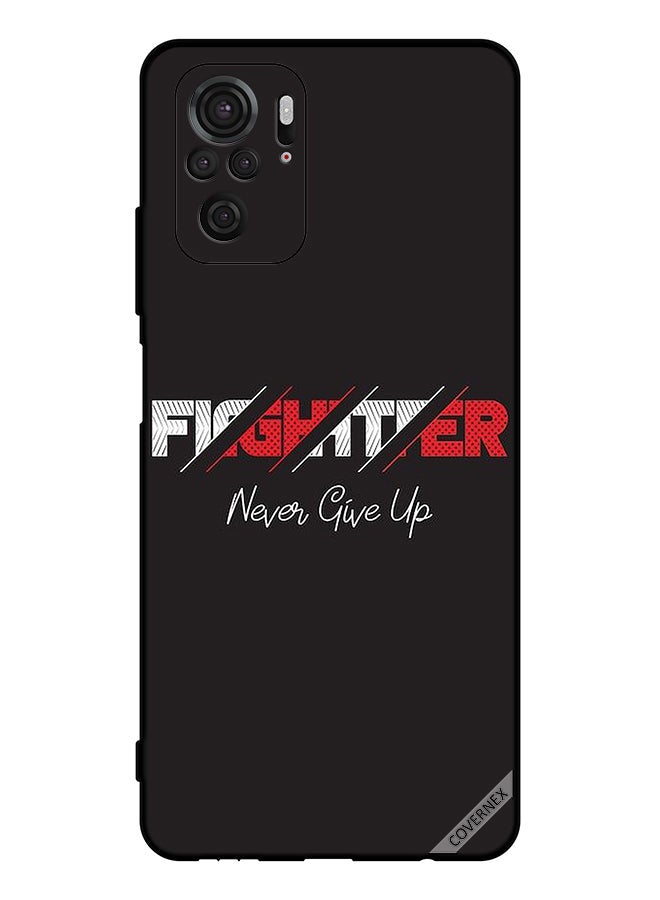 Covernex Protective Case Cover For Xiaomi Redmi Note 10S 4g Fighter Never Give Up - Image 1