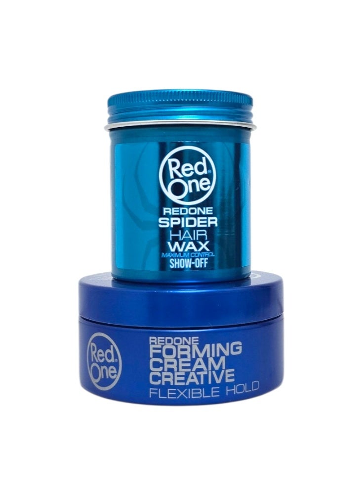 Red One 2-Pices Set (Spider Hair Wax 100ml & Forming Cream Creative Flexible Hold100ml) - Image 1