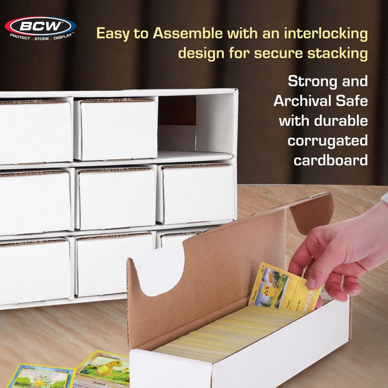BCW Card House Storage Unit with 12 x 800ct Boxes | Holds Up to 9600 Cards | Organizer for Sports Cards, PokÃ©mon, Magic: The Gathering & More - Image 5