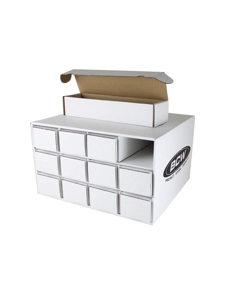 BCW Card House Storage Unit with 12 x 800ct Boxes | Holds Up to 9600 Cards | Organizer for Sports Cards, PokÃ©mon, Magic: The Gathering & More - Image 1