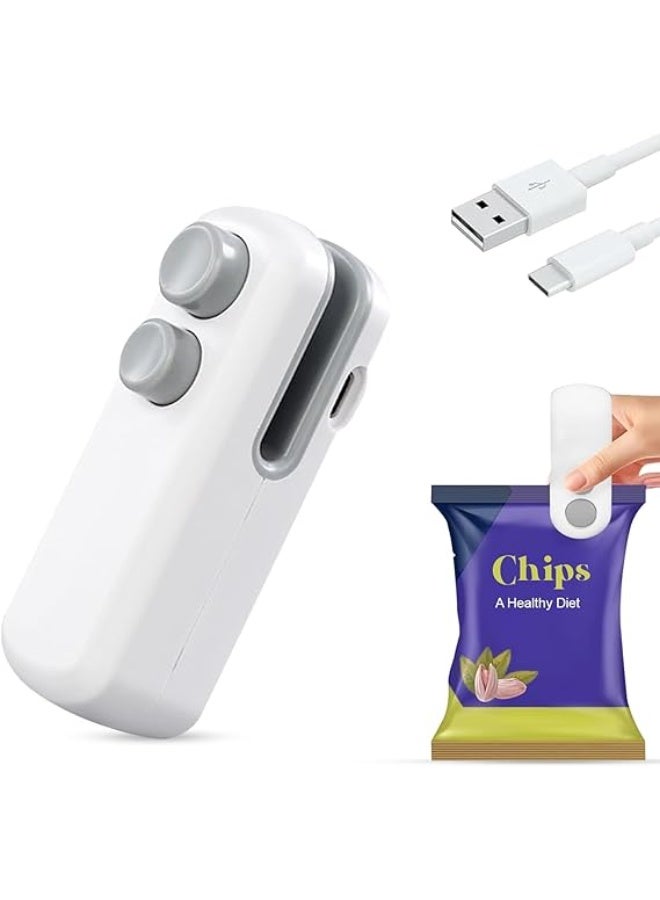 Portable Mini Sealing Machine, Multi-color Handheld Packet Sealer for Food, Snacks, Chips, Fresh Storage, Plastic Bags Sealing Machine, Type C Charging Vacuum Sealers - Image 4