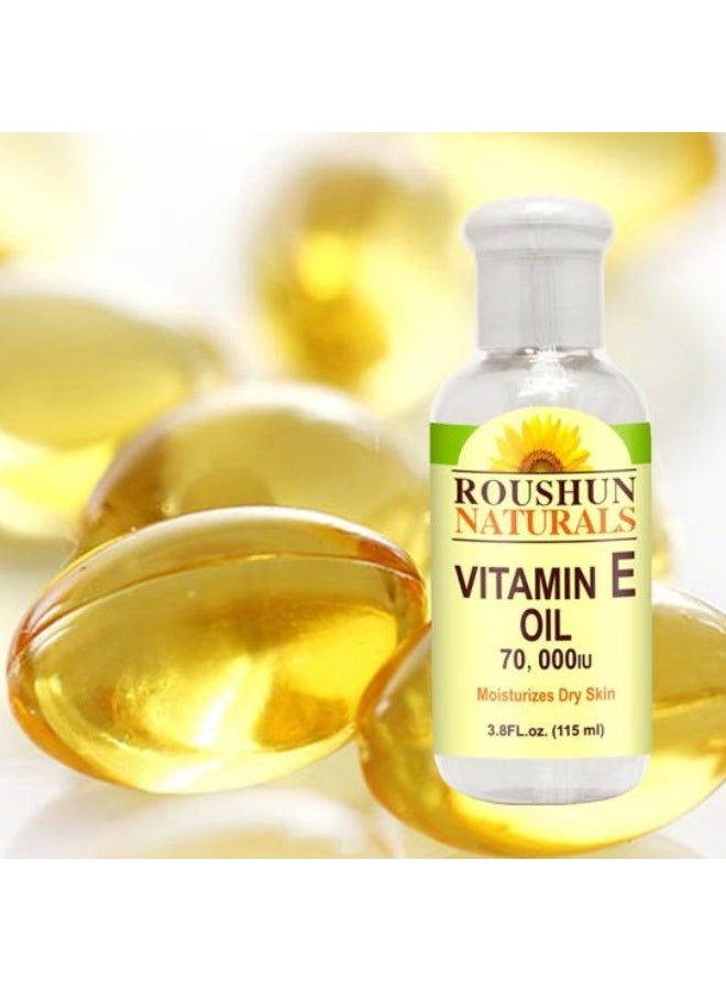 Roushun Naturals Vitamin E 70000 IU Skin Massage Oil 115ml | Deep Moisturizing Oil for Soft, Smooth & Radiant Skin - Image 2