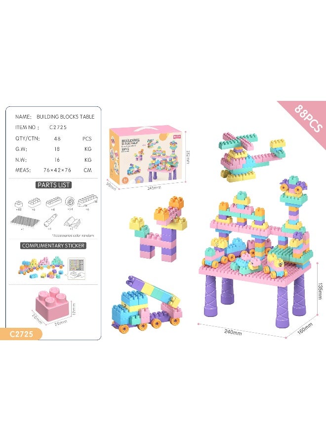 XiuWoo DIY Granular Building Block Table Toy Set 