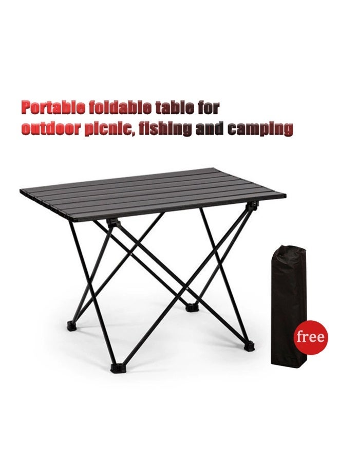 lightweight Outdoor Camping Folding Table - Black - Image 1