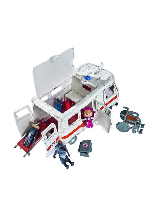 Simba Masha & The Bear Ambulance Playset  - Image 2