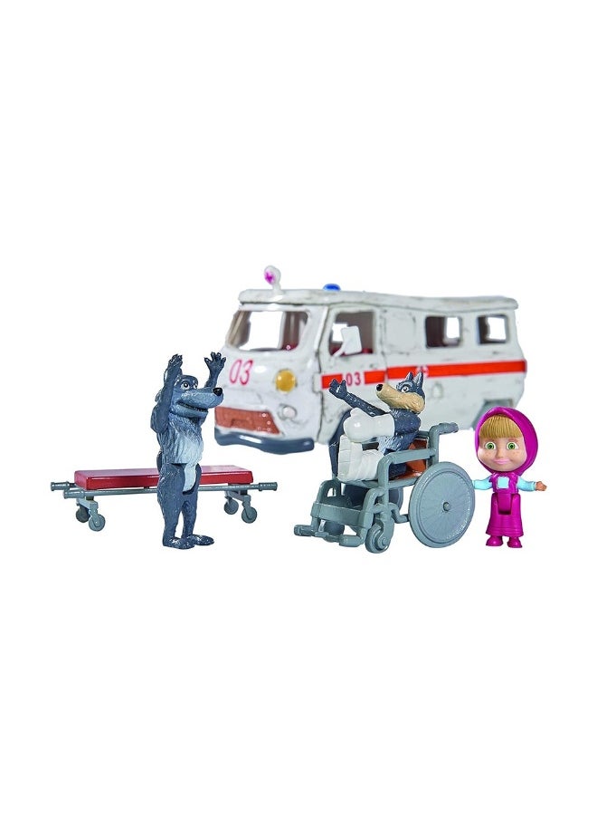 Simba Masha & The Bear Ambulance Playset  - Image 3