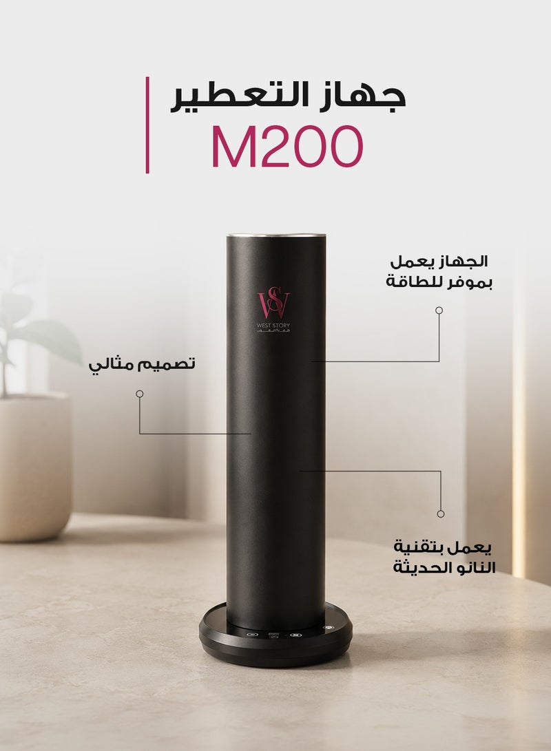 West Story M200 Electric Diffuser Covers 200 to 300 cubic meters Suitable for medium spaces, 150ml essential oil container, nano technology scent diffuser, easy control via Bluetooth to adjust the aroma intensity, operating hours and operating days, child safety lock, spreads the scent evenly in the place, can be installed on the floor - Image 5