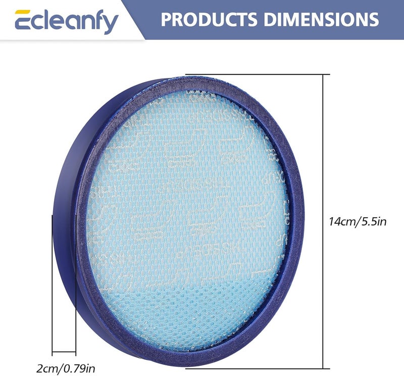 Ecleanfy مجموعة من 4 قطع من مرشحات 304087001 المتوافقة مع مكانس هوفر ويند تونل العمودية UH71250 UH72630 UH72625 UH72615 UH71012 UH70605 UH71214【ملاحظة: لا تناسب سلسلة هوفر BH و 3 Pro Pet】 - Image 4