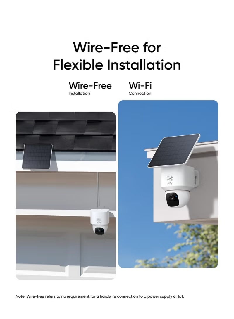eufy Security SoloCam E30, Security Cameras Wireless Outdoor, Solar Camera Outdoor Wireless, 360° Pan, AI Tracking, 2K Clarity - Image 4