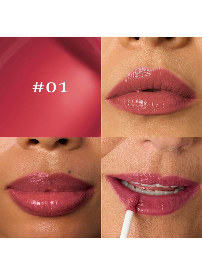 يونج فيجن مرطب شفاه لوش جلو كوشن، أحمر شفاه سائل وملمع للشفاه، غني بالزيوت، مزود بوسادات وتطبيقات اسفنجية، ألوان متعددة من النيود إلى الأحمر، أحمر شفاه سائل وملمع، رقم 01 - Image 5